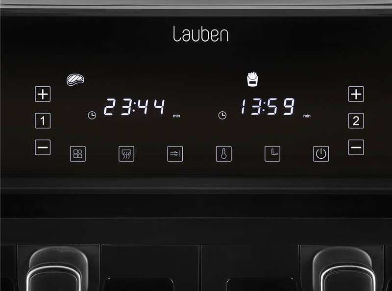 Fritéza teplovzdušná Lauben DualZone® Air Fryer 8000BC čierna