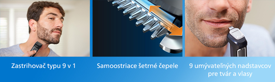 Zastrihávač multifunkčný Philips Series 3000 MG3740/15 čierny