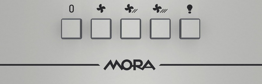 Odsávač pár Mora OI 665 X nerez Vstavaný odsávač pár Mora OI665X, nerezová, detail