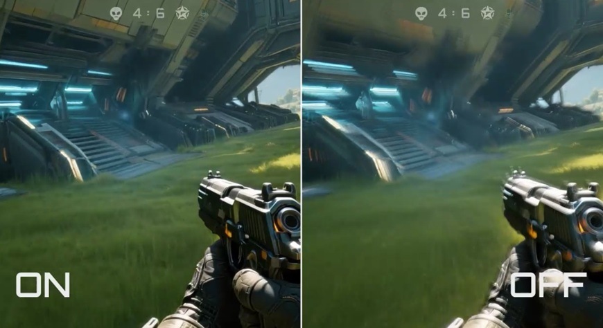 Herný monitor GIGABYTE M27Q3 čierny Detail obrázku nastavenie herného režimu pre zameriavanie cieľa.