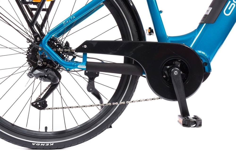 Elektrobicykel GoGEN Salta MX 720 28" 18" 2026 modré/tyrkysové GoGEN Salta MX zaujme aj preverenými komponentmi Shimano