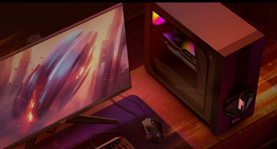 Herný počítač Acer Nitro N30-100 čierny Acer Nitro N30-100 všeobecne vsádza na spoľahlivé súčiastky