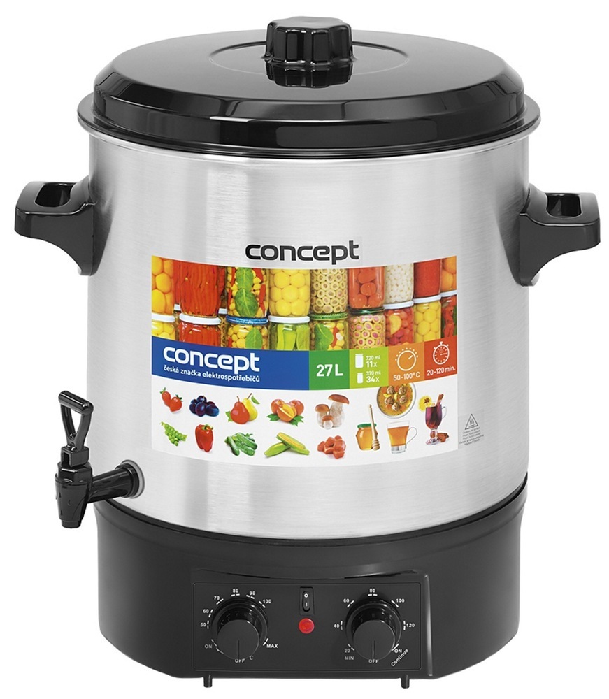 Zavárací hrniec Concept ZH-0030 čierny/biely