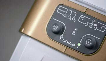 Parný vysávač Polti UNICO MCV85_TOTAL_CLEAN & TURBO biely/zlatý Vysavač má 3 automatické programy