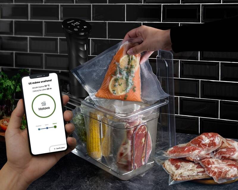 Varič Sous-vide G21 Maestro, Wi-Fi, 1200 W čierny