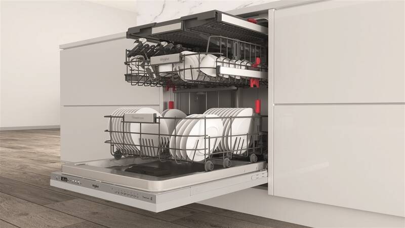 Umývačka riadu Whirlpool W6I D741A S Umývačka riadu 60 Whirlpool W6I D741A S, vstavaná, nastaviteľný horný kôš