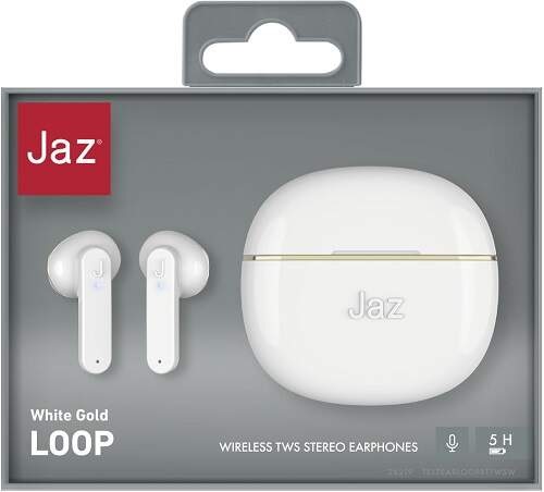 Slúchadlá Jaz TWS LOOP W-GLD biela Slúchadlá Jaz TWS LOOP W-GLD biela