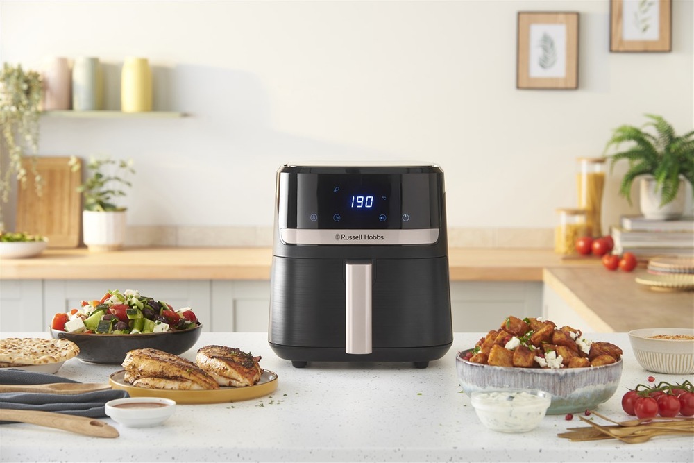 Fritéza teplovzdušná RUSSELL HOBBS Satisfry Air 27610-56, 4,3 l čierna