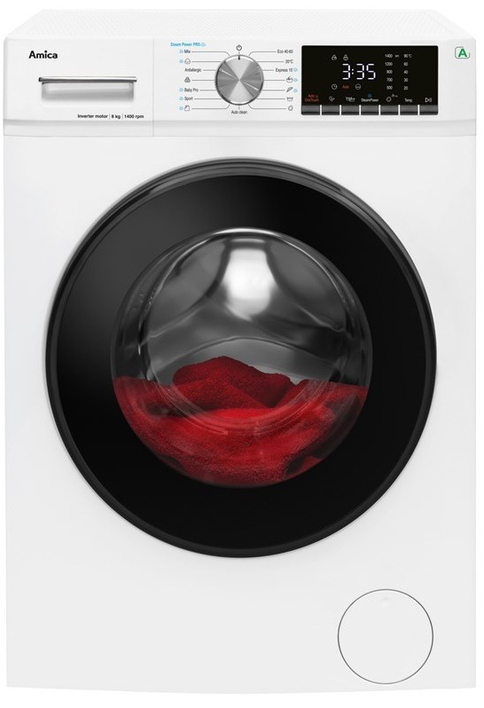 Práčka Amica PPF 81415 BW biela