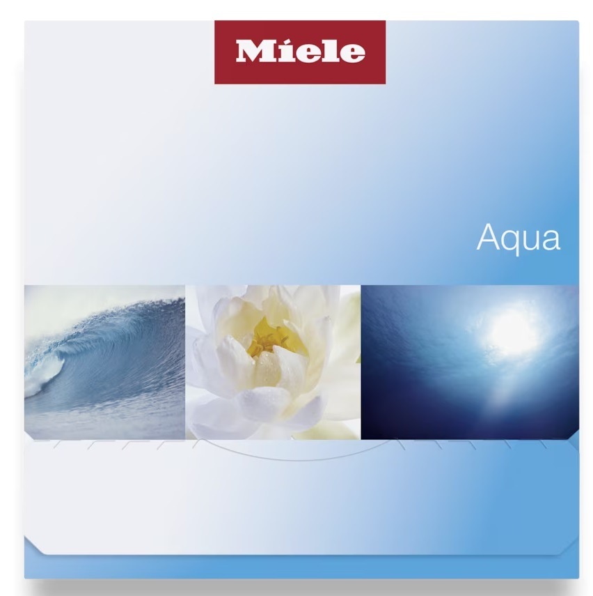 Vôňa do sušičky Miele Aqua, 12,5 ml Predná strana obalu Miele FA A 152 L flakón s vôňou Aqua
