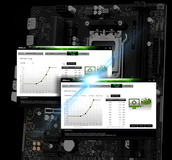 Základná doska ASRock A620AM-X čierna ASRock A620AM-X ťaží aj z výkonného chladenia a štýlového podsvietenia