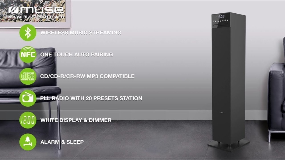 Reproduktor MUSE M-1350BTC čierne