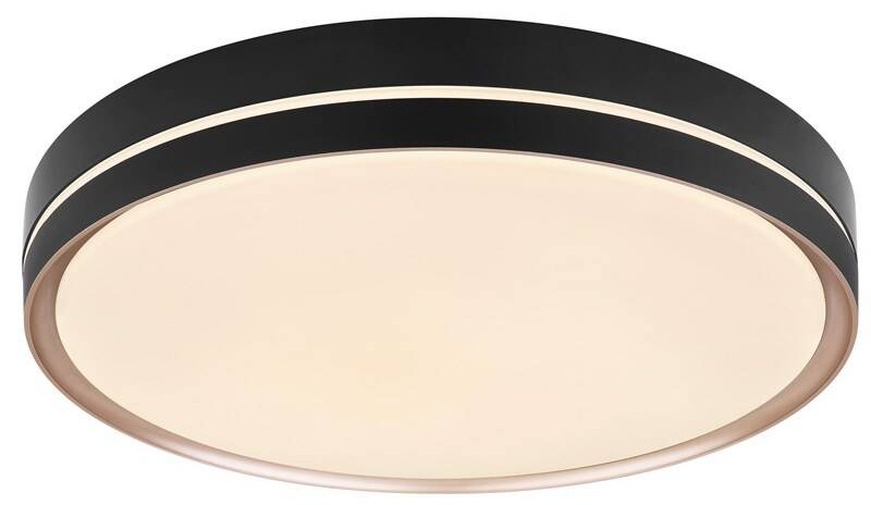 LED stropné svietidlo GLOBO Manni, 49 cm, LED, 40W čierne