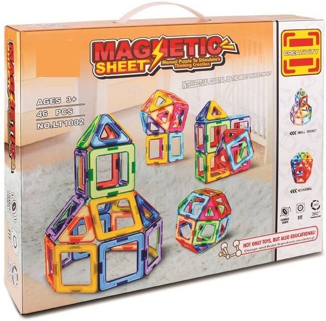 Stavebnica SPARKYS Magnetic Sheet 46 dílků