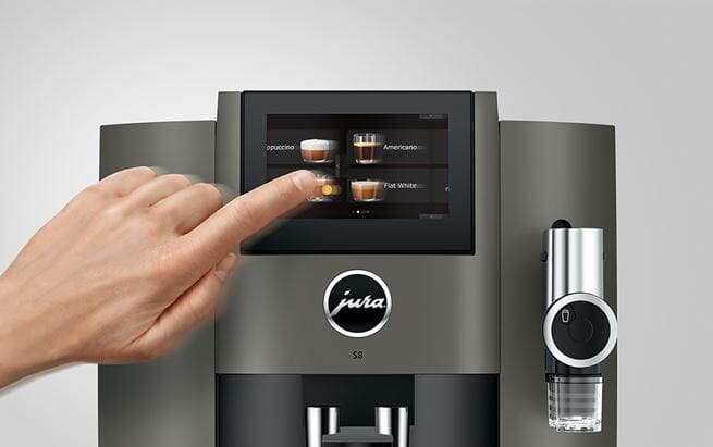 Automatický kávovar Jura S8 Dark Inox sivý Automatický kávovar Jura S8 Dark Inox sivý
