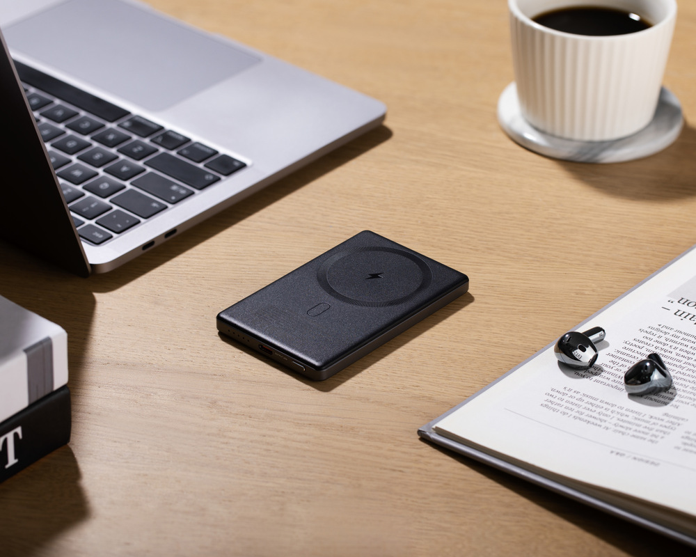 Powerbank Canyon OnPower 505 Slim MagSafe PD20W 5000 mAh sivý Powerbank Canyon OnPower 505 Slim MagSafe PD20W 5000 mAh sivý