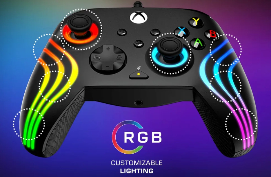 Gamepad Turtle Beach Afterglow Wave RGB - XBOX Series X/S, XBOX One, PC fialový