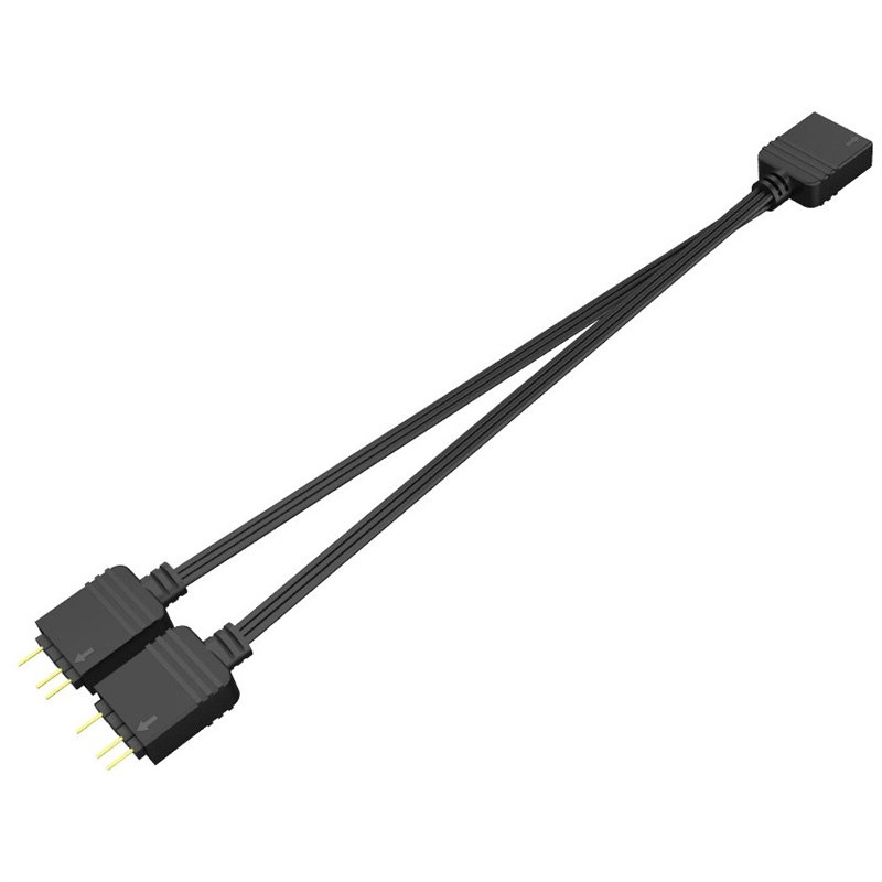 Rozbočovač AKASA RGB LED Splitter Cable čierny Rozbočovač AKASA RGB LED Splitter Cable čierny