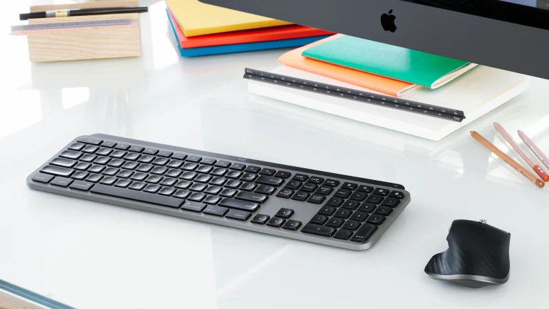 Klávesnica Logitech MX Keys S pro MacBook, US INT'L layout sivá Klávesnica Logitech MX Keys S pro MacBook, US INT'L layout sivá