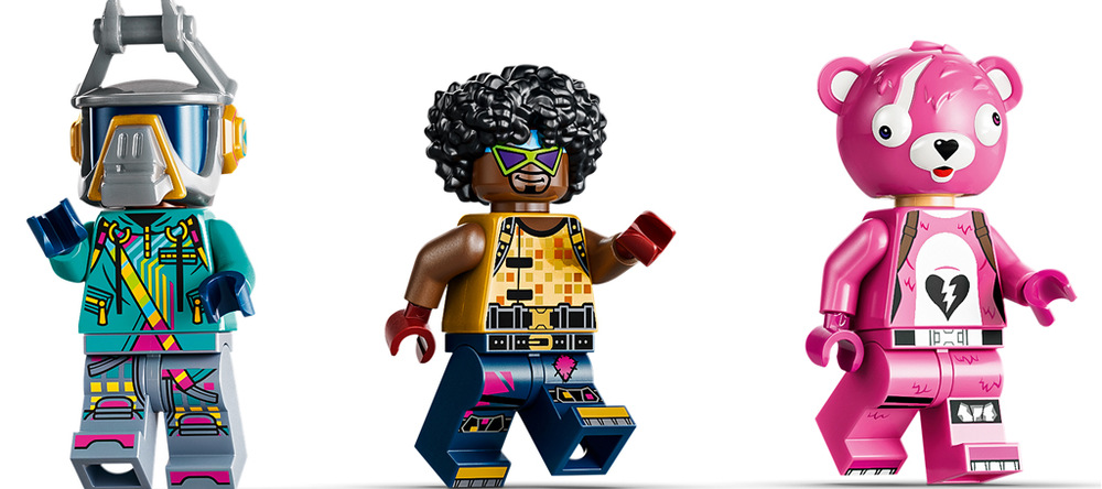 Stavebnica LEGO® Fortnite® 77082 Rave Cave Šesť minifigúrok oživí známe herné okamihy aj vlastné dobrodružstvo zo sveta Fortnite.