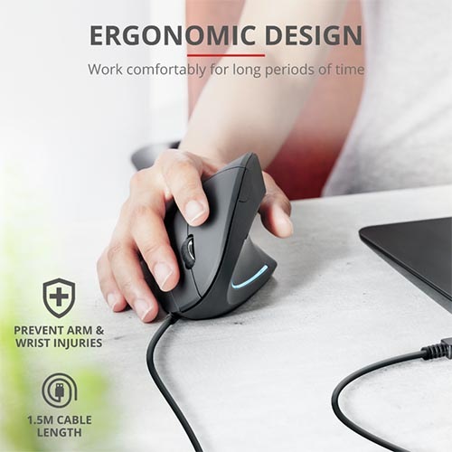 Myš Trust Verto Ergonomic čierna Trust Verto Ergonomic