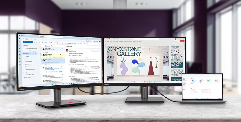 Monitor Lenovo ThinkVision P25i-30 čierny Monitor Lenovo ThinkVision P25i-30 čierny