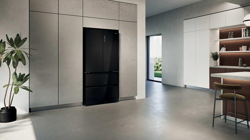 Americká chladnička Haier HFR79F19DFGB čierna Americká chladnička Haier HFR79F19DFGB čierna