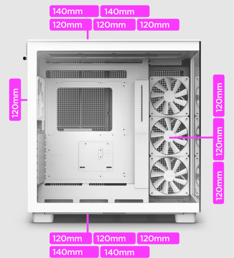 Case NZXT H9 Elite biela Case NZXT H9 Elite biela