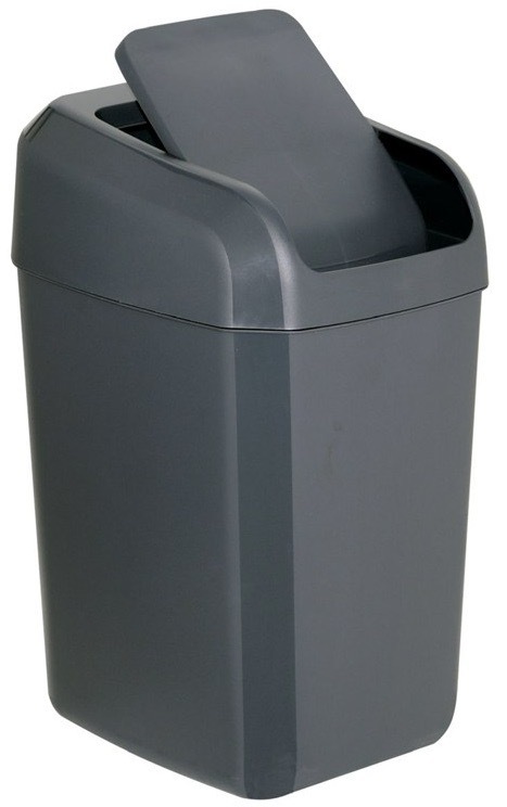 Odpadkový kôš Denox s objemom 30 litrov, antracitová farba