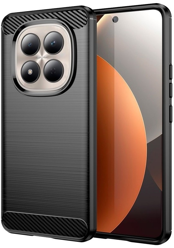 Kryt na mobil WG Carbon na Xiaomi Redmi Note 15 Pre 4G v čiernom prevedení