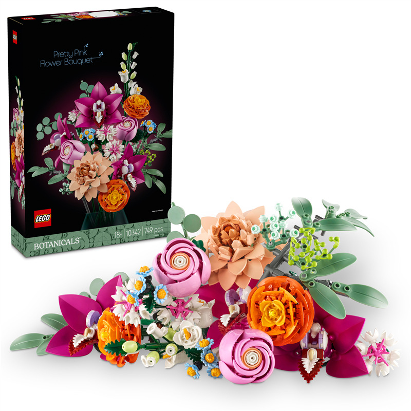 Stavebnica LEGO® Botanicals 10342 Krásná kytice růžových květin Stavebnica LEGO® Botanicals 10342 Krásna kytica ružových kvetov