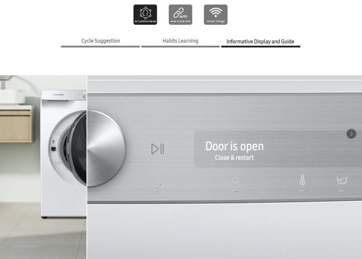 Práčka so sušičkou Samsung WD90T984ASH/S7 biela Práčka so sušičkou Samsung WD90T984ASH/S7 biela