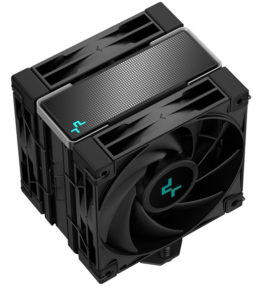Chladič CPU DeepCool AK400 Zero Dark Plus čierny Detail obrázku chladiča.