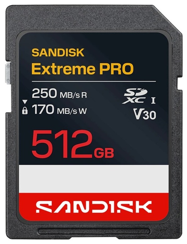 Pamäťová karta SANDISK SDXC Extreme Pro 512GB UHS-I U3 (250R/170W) Pamäťová karta SANDISK Extreme PRO SD 512GB