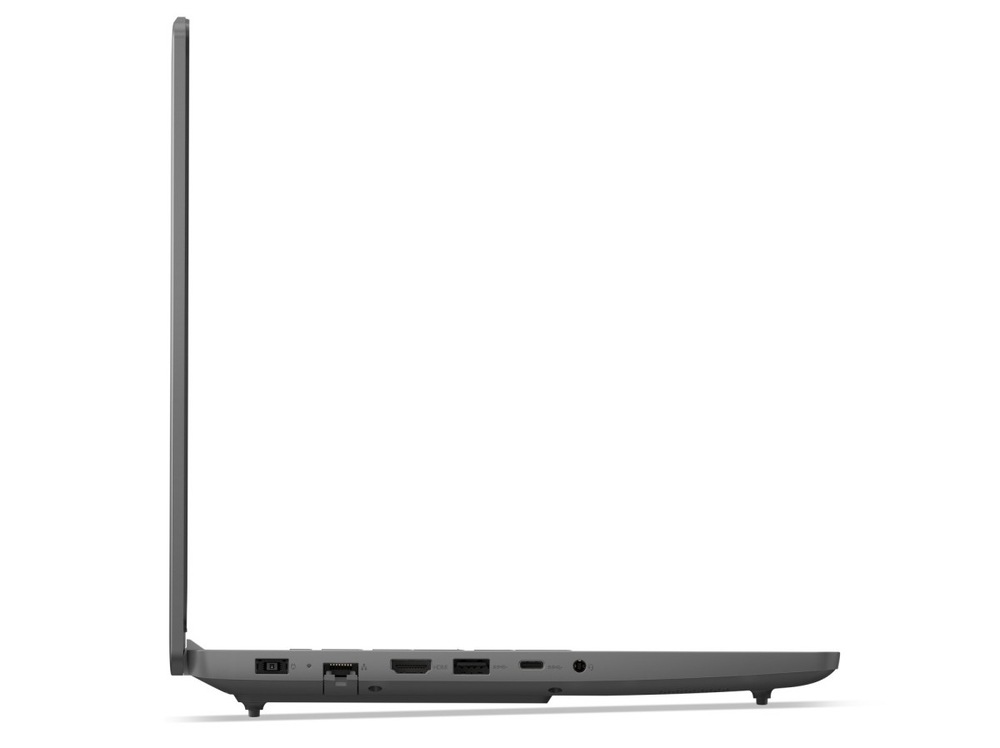 Notebook Lenovo LOQ 15ARP10E sivý Profil otvoreného notebooku Lenovo LOQ 15ARP10E
