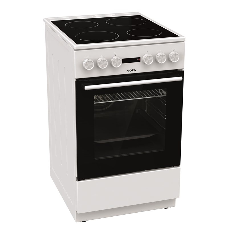 Sklokeramický sporák Mora C 5245 BW biely Sklokeramický sporák Mora C 5245 BW biely