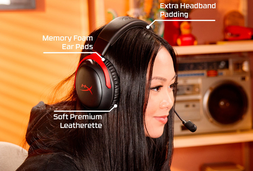 Headset HyperX Cloud III S Wireless čierny/červený