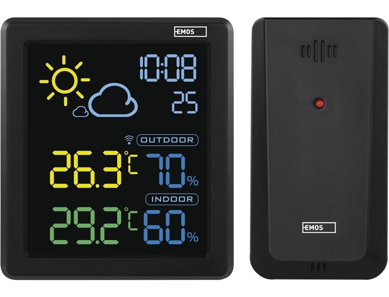 Meteostanica EMOS E8647N v čiernom prevedení