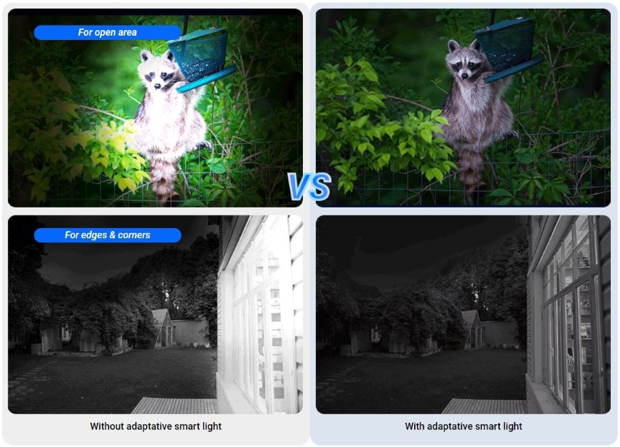 IP kamera EZVIZ PTZ EB8 Pro 4G Ranger kit khaki Fotografie mývala a záhrady sa chvália lepšej viditeľnosti vďaka úpravám expozície v kamere EZVIZ PTZ EB8 Pro 4G Ranger