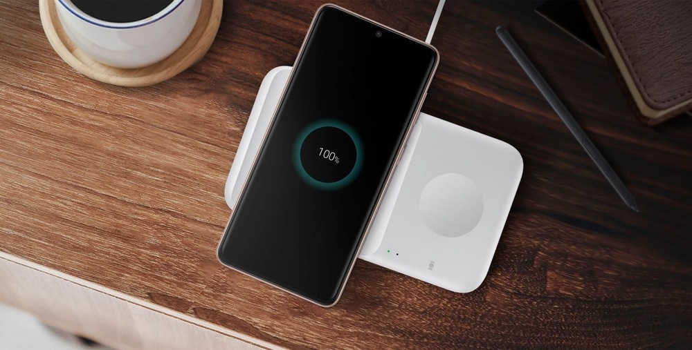 Bezdrôtová nabíjačka Samsung Duo Pad, 9W čierna Bezdrôtová nabíjačka Samsung Duo Pad, 9W čierna