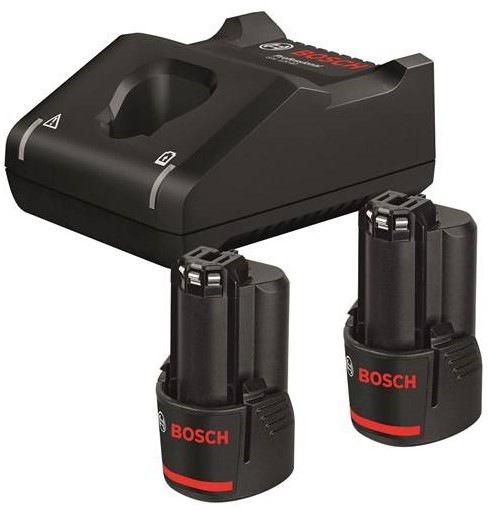 Set batérie a nabíjačky Bosch 2x 12V 3.0Ah + GAL 12V-40