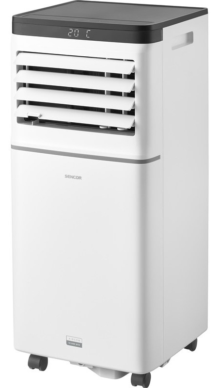 Mobilná klimatizácia Sencor SAC MT1042C Wi-Fi, 10 000 BTU/h s tromi prevádzkovými režimami, biela farba