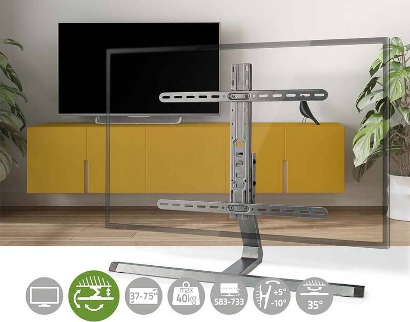 Stojan pre TV Nedis výklopný, pre uhlopriečky 37" až 75", nosnosť 40 kg https://www.kasa.cz/services/TsPreviewProduct/?match=NEDTVSM5120GY
