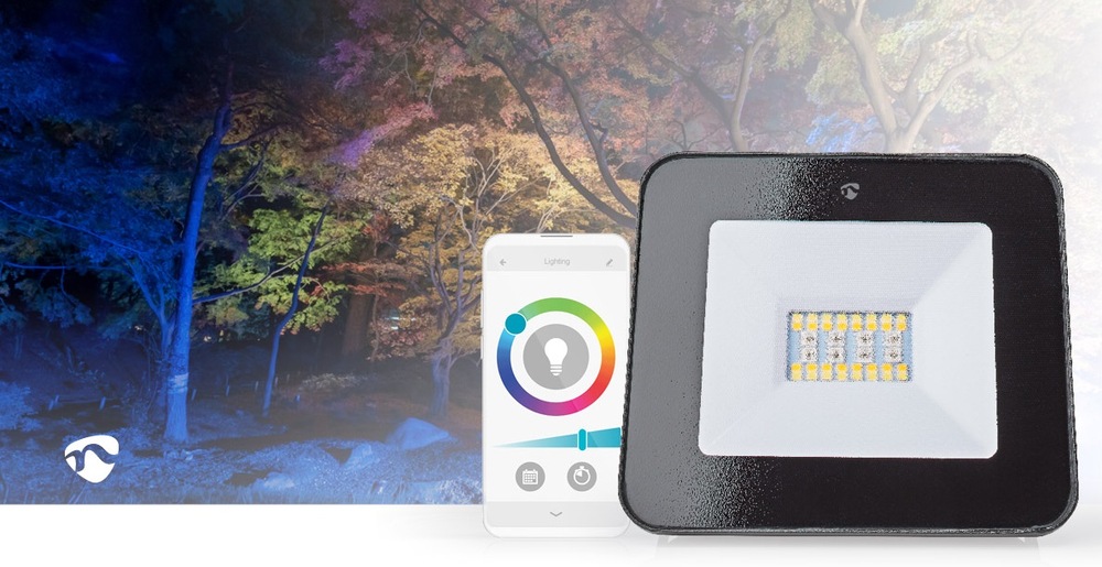 Svietidlo vonkajšie Nedis SmartLife, RGB, Wi-Fi Venkovní svítidlo Nedis SmartLife
