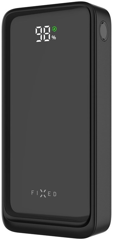 Powerbanka FIXED Zen2 20 s LCD displejom, PD 20W, 20000 mAh - čierna