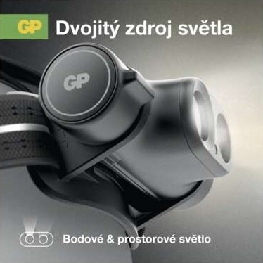 Čelovka GP Xplor PHR19, 1200 lm čierna Čelovka GP Xplor PHR19, 1200 lm čierna