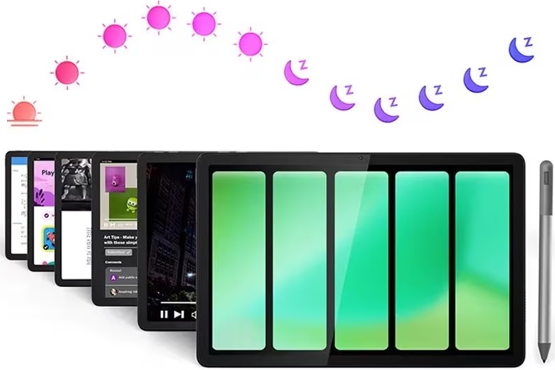 Tablet Lenovo Tab K11 Gen 2 8 GB / 128 GB + flipové puzdro a dotykové pero sivý Akumulátor zaistí prevádzku tabletu Lenovo Tab K11 Gen 2 od rána do večera