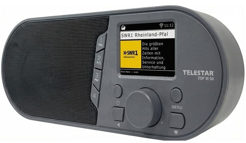 Internetové rádio Telestar TOP IR50, čierne/šedé