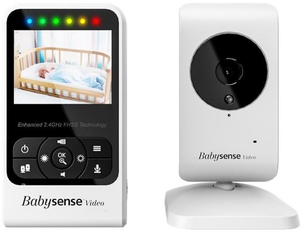 Detská elektronická pestúnka Babysense Video Baby Monitor V24R biela