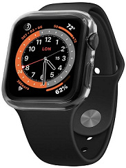 Ochranné puzdro FIXED Pure s temperovaným sklom na Apple Watch 44mm priehľadné